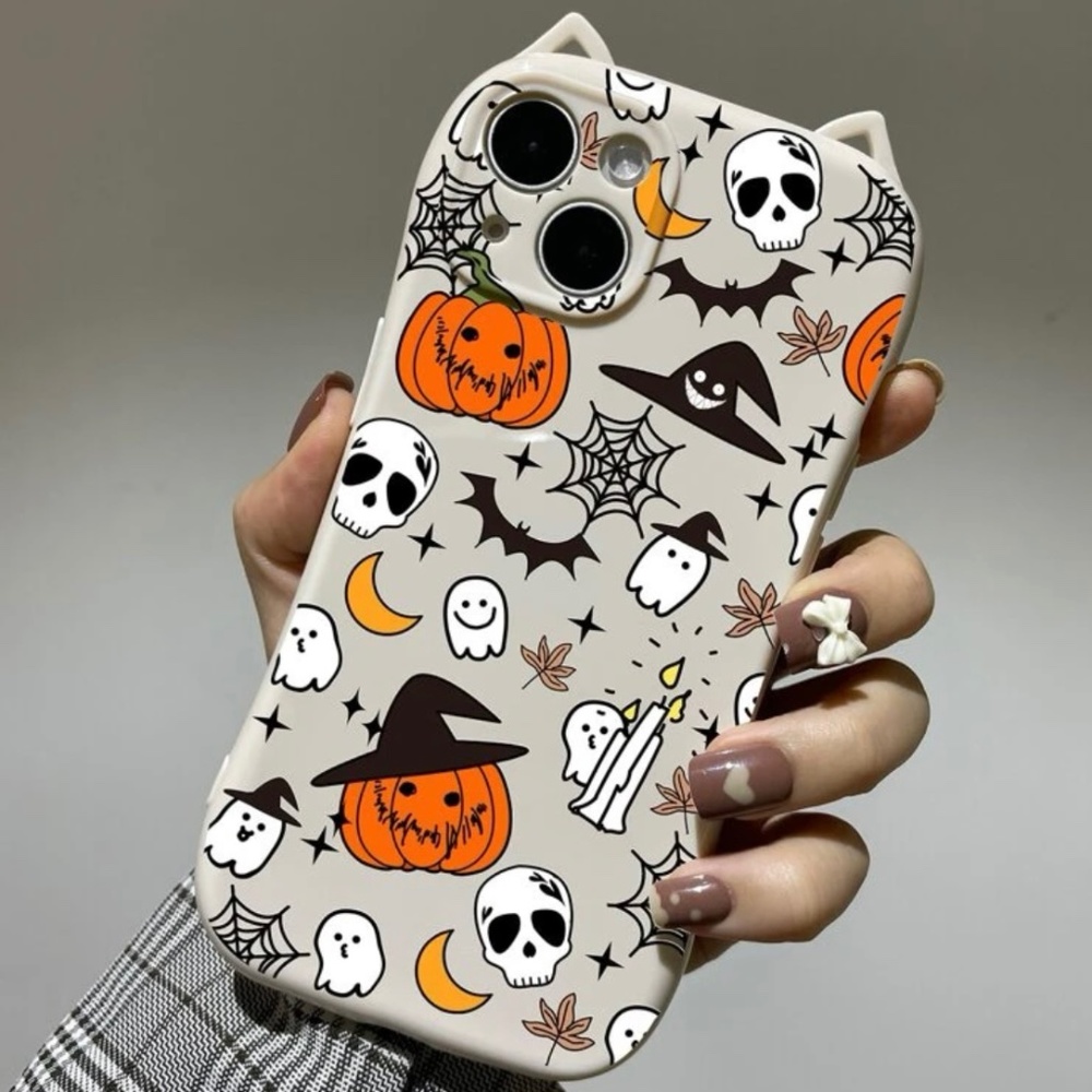 NEW! Halloween Pumpkin Ghost Print Case for iPhone